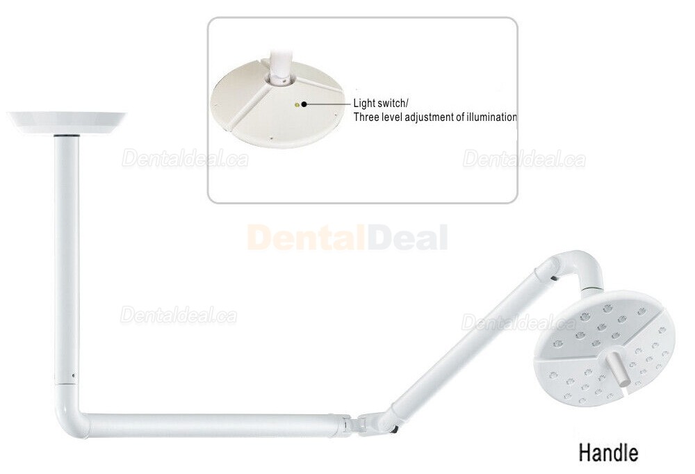 KWS KD-2018-D1 Ceiling Mounted Dental LED Surgical Shadowless Light Touch Switch 27 Holes